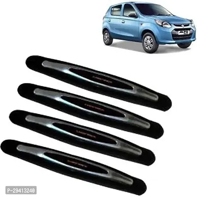 CADEAU Polyresin Vinyl Polypropylene Car Door Guard Black Pack of 4 Maruti Universal For Car Alto K10-thumb0