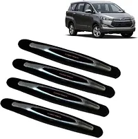 CADEAU Microfibre Car Door Guard Black Pack of 4 Universal For Car Universal For Car-thumb1