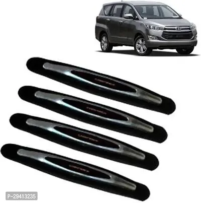 CADEAU Microfibre Car Door Guard Black Pack of 4 Universal For Car Universal For Car-thumb2