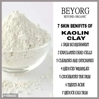 BEYORG Bliss of Earth 100% Pure White Kaolin Clay Powder | Finest Grade | Natural Facial Mask | Remove Excessive Oil and Dirt from Face (100 g)-thumb2