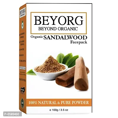 BIO Organic Sandalwood Face Pack Powder (100 g)-thumb0