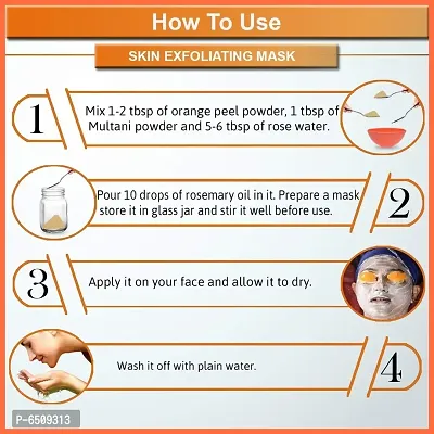 Pure Orange Peel Powder For Glowing Skin and Removing Pimples, Scars and Boosten Collagen (100 g)-thumb4