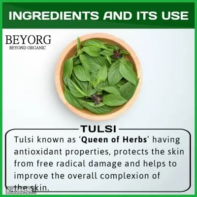 BEYORG Tulsi Powder for Tea, Face and Hair | Pure and Natural | Basil Leaves Powder (100g)-thumb4