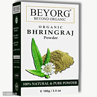 Bhringraj Powder Herbal For Hair Growth, Natural Hair Shampoo For Shiny Hair - 100g-thumb0