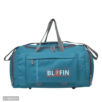 Stylish 50L Gym Duffle Bag - 50L Hand Duffle Bag - Stylish Light Weight Travel Duffle - Blue-thumb0