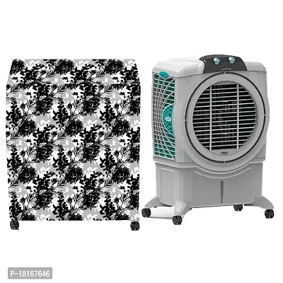 HomeStore-YEP Air Cooler Cover Compatible for Symphony Sumo 75 XL Desert Cooler Water Resistant Cover Black Flower