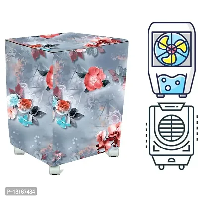 HomeStore-YEP Air Cooler Cover Compatible for Symphony Sumo 115 XL Desert Air Cooler Cover Blue Flower-thumb0