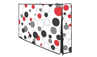 HomeStore-YEP Non Woven Printed Led TV Cover with Transparent Polythene Layer Compatible for 43 inches led tvs (All Models) Green (RedBlack),Polyvinyl Chloride-thumb3