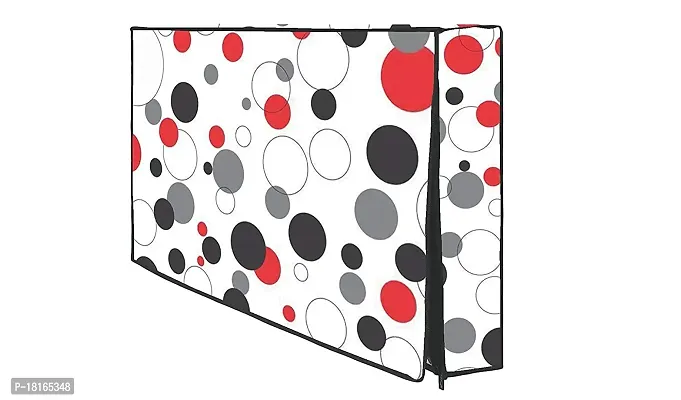 HomeStore-YEP Non Woven Printed Led TV Cover with Transparent Polythene Layer Compatible for 43 inches led tvs (All Models) Green (RedBlack),Polyvinyl Chloride-thumb4