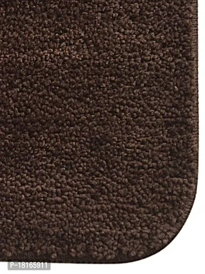 HomeStore-YEP Plain Anti Skid Microfiber Runner Kitchen Combo Door Mat| Floor Mat for Your Home  Kitchen (Grey,16x54 Inch-16x24 Inch)-Pack of 2 (Plain Brown)-thumb4