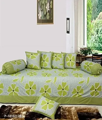 HomeStore-YEP Cotton 120 TC Diwan Set (Multicolour_Standard)-thumb0