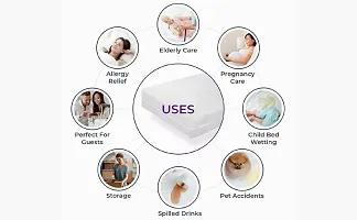 HomeStore-YEP 100% Waterproof Mattress Protector Cover with Elastic Strap for Baby, Single Bed (48 x 72inch, Color-Grey)-thumb2