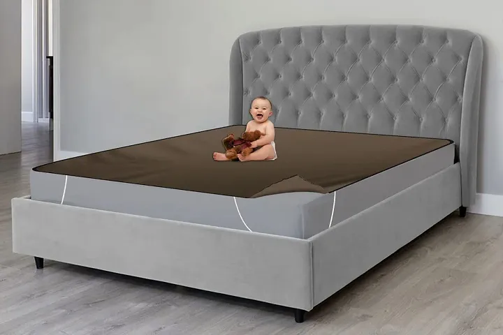 HomeStore-YEP 100% Waterproof Mattress Protector Cover with Elastic Strap for Baby, King Size Bed (78 x 72 inch, Color-Grey)