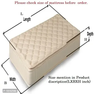 HomeStore-YEP 2 Piece Mattress Cover for Single Bed with Zip (Sizes Options Available) (72X36X5)-thumb4