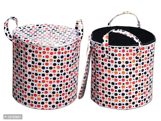 Buy HomeStore-YEP Laundry Round Shape Basket Bag/Foldable/Multipurpose/Carry  Handles/Zippered Lid for Home, Cloth Storage (L 13 x B 15 x H 40 Inches)  Online In India At Discounted Prices