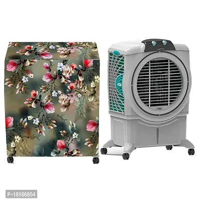 HomeStore-YEP Air Cooler Cover Compatible for Symphony Sumo 75 XL Desert Cooler Water Resistant Cover Green Flower
