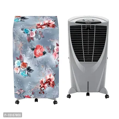 HomeStore-YEP Air Cooler Cover Compatible for Symphony Winter 80 Ltr Air Cooler Cover Blue Flower