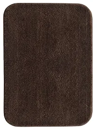 HomeStore-YEP Plain Anti Skid Microfiber Runner Kitchen Combo Door Mat| Floor Mat for Your Home  Kitchen (Grey,16x54 Inch-16x24 Inch)-Pack of 2 (Plain Brown)-thumb1