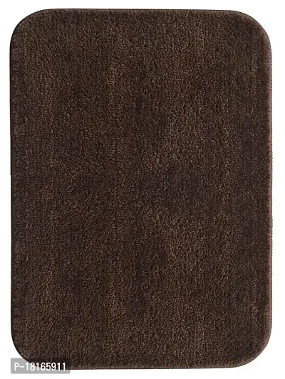 HomeStore-YEP Plain Anti Skid Microfiber Runner Kitchen Combo Door Mat| Floor Mat for Your Home  Kitchen (Grey,16x54 Inch-16x24 Inch)-Pack of 2 (Plain Brown)-thumb2