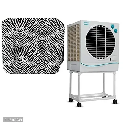 HomeStore-YEP Air Cooler Cover Compatible for Symphony Jumbo 51 Ltr Air Cooler Cover Zebra Print-thumb0