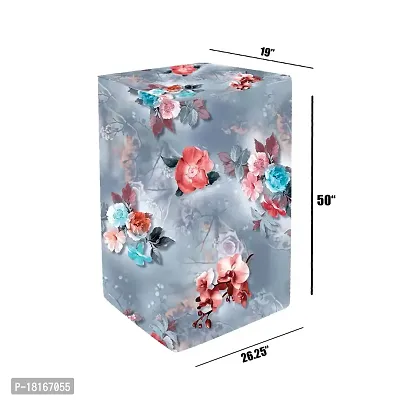 HomeStore-YEP Air Cooler Cover Compatible for Symphony Winter 80 Ltr Air Cooler Cover Blue Flower-thumb2