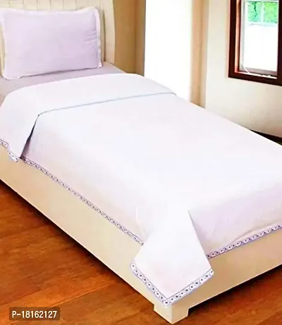 HomeStore-YEP Cotton 180 TC Bedsheet (White_Twin)