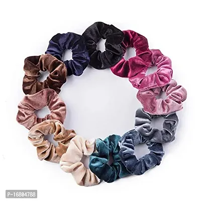 Designer Multicoloured Fabric Rubber Bands For Women