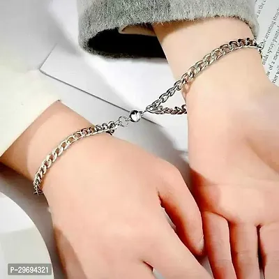 Alloy Silver Charm Bracelet Pack of 2