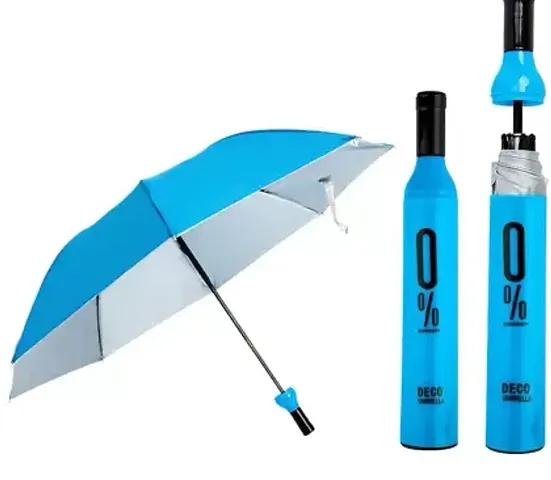 Newest Windproof Double Layer Bottle Umbrella For Men (Blue)