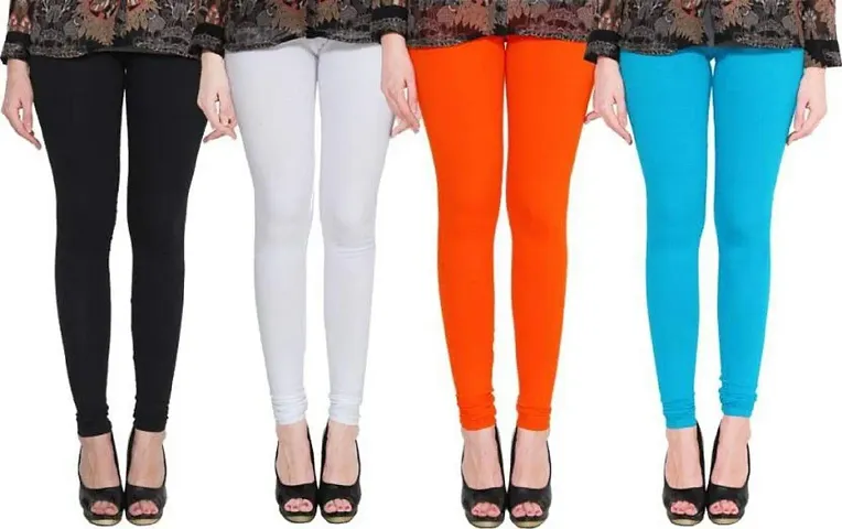 Stylish Women Blend Leggings Pack of 4