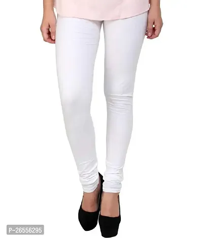 Aaru Collection Churidar Cotton Leggings for Women Combo Pack, Free Size (Black  White) Regular-thumb3