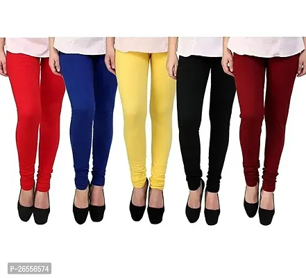 PRO MACK ZONE Cotton Lycra Regular Fit Leggings for Women  Girl Pack of 5 Multicolored