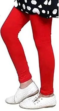 Tik Tok Girl's Cotton Slim Leggings Combo (Multicolour, 9-10 Years) -Pack of 5-thumb3