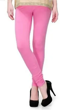 Aaru Collection Women's Regular Fit Cotton Leggings (Cotton Lycra Leggings(Black,PinkWhite_Black, Dark Green, Light Pink, Maroon_XL)-thumb3