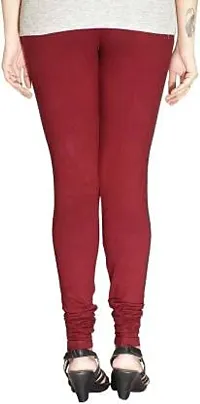 Anay Women's Regular Fit Cotton Leggings (GOLD+MAR+PURPAL+FIROZA+RANI+RED_Gold, Maroon, Purple, Firoza, Rani, Red_Free Size)-thumb1