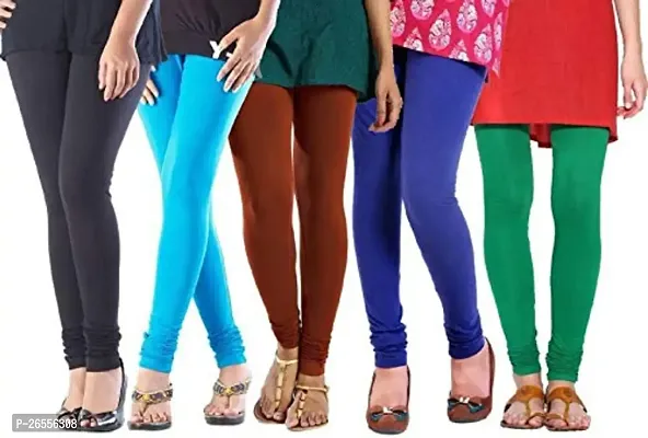 Aaru Collection Women's Regular Fit Cotton Blend Leggings (A-Collection_006_Multicolour_XL)