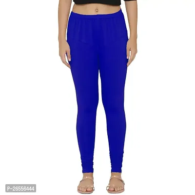 Heena Fashion Care Women?s Solid Skin Fit Cotton Lycra Chudidhar Skinny Fit Leggings Combo Pack of 3 (Royal Blue, Red, Yellow)-thumb2