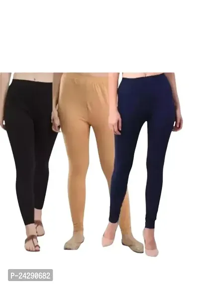 Women Leggings pack of 3 / Women leggings / leggings / Girls leggings / PR PINK ROYAL LEGGINGS / combo leggings / Women multicolor leggings-thumb0