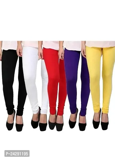 Women Leggings pack of 5 / Women leggings / leggings / Girls leggings / PR PINK ROYAL LEGGINGS / combo leggings / Women multicolor leggings-thumb0