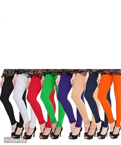 Women Leggings pack of 8 / Women leggings / leggings / Girls leggings / PR PINK ROYAL LEGGINGS / leggings combo pack / women multicolor leggings-thumb0