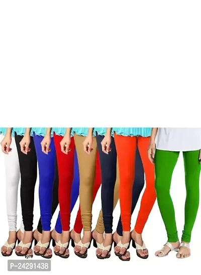 Buy Fablab Women?s Cotton Lycra Churidar Leggings Combo Pack of-10-Fits to  Waist Size-26inch-34inch (Free Size,  Brown,DarkGreen,Red,SkyBlue,Yellow,Blue,Lightpink,Black,Beige,Orange).  Online In India At Discounted Prices