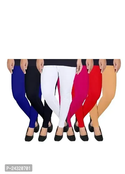 Buy Guru Kripa Textiles Womens  Girls Churidar Leggings Combo Pack of 6  Multicolor (36) at