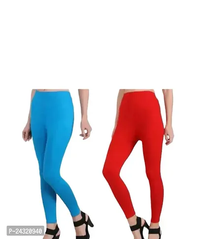 Classic Viscose Solid Leggings For Women Pack of 2