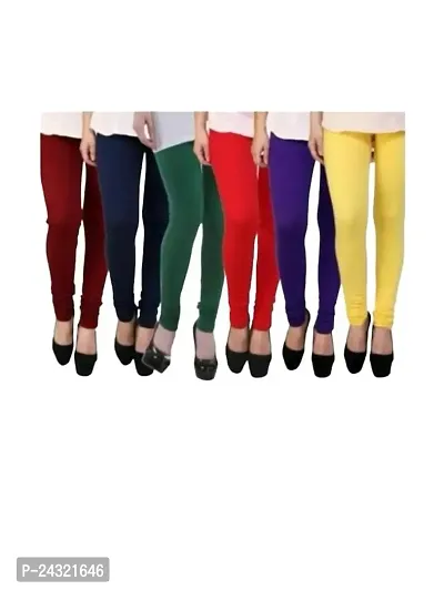 Classic Viscose Solid Legging for Women, Pack of 6-thumb0