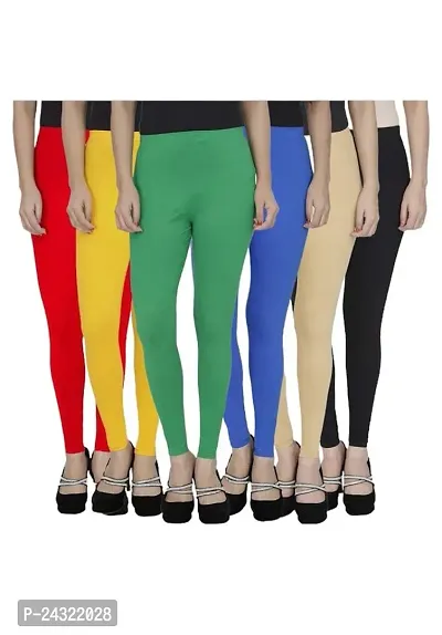 Classic Viscose Solid Legging for Women, Pack of 6