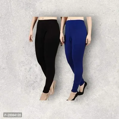 Trendy Solid Viscose Leggings For Women (Pack of 2)