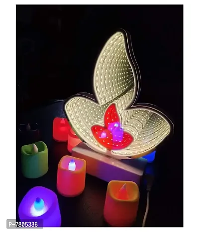 3D Creative Double-Sided Tunnel Lamp LED Light Plastic Table Lamp - Pack of 1 | Diwali Light-thumb2