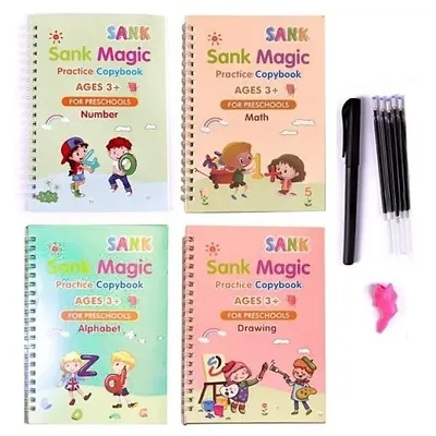 Writing Practice Book for Kids 4 Book 1 Pen 1 Grip 1 and 10 Refilling