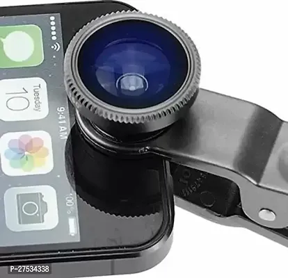 ZEYNEP 3IN1 Camera ; Fisheye Wide Angle; Macro with Clip Holder Mobile Phone Lens-thumb3