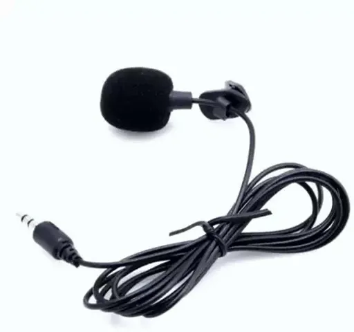 Anweshas 3.5mm Jack Plug Mini Clip On External Microphone Mic With Tie Collar Shirt Clip Microphone